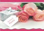Mother's day ticket with an envelope - roses